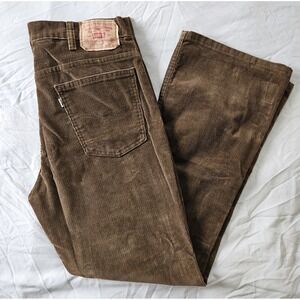 Vintage Levis‎ 517-1529 Corduroy Pants Mens 36x31 Brown Bootcut Made In USA 1983